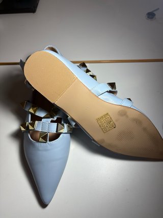 Bailarinas azules tachuelas Talla 38