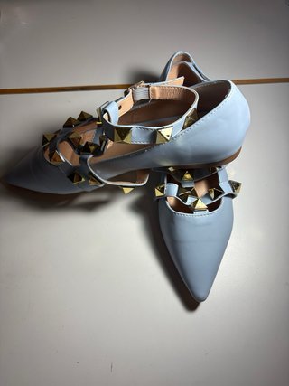Bailarinas azules tachuelas Talla 38