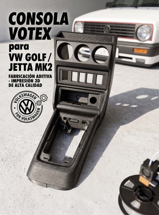 Consola Votex VW Golf Jetta Mk2