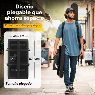 Banco Poresional de Piano Ajustable con Respaldo