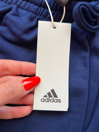 Pantaloncini Adidas Blu con Strisce Bianche