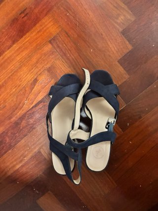 Zapatos de tacón azul