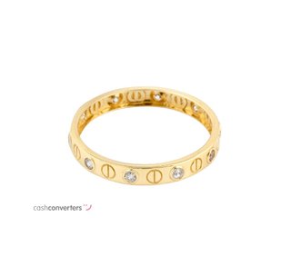 anillo oro 18k con piedra con circonita