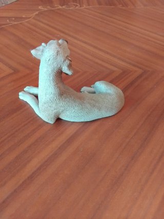 Statuina cane Labrador decorativo beige