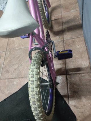 Bicicleta infantil princess rosa