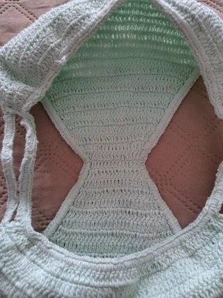 Costume uncinetto verde tg S