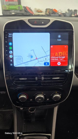 Rádio Renault Clio 4 Android 14 + GPS + Carplay
