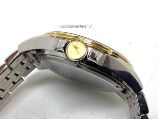 reloj pulsera caballero lotus reloj caballero quartz 10 bar bicolor bisel azul