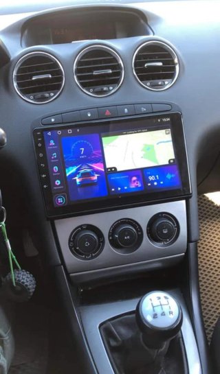 Rádio Peugeot 308/408 Android 14 + GPS + Carplay