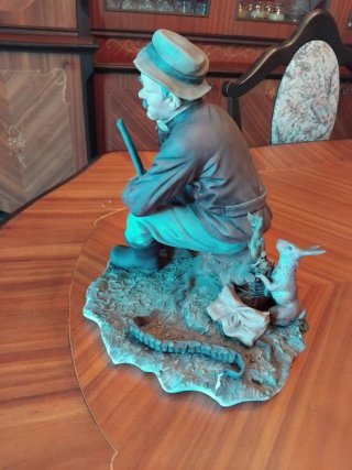 Statuina Cacciatore Vintage Porcellana