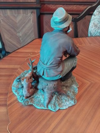 Statuina Cacciatore Vintage Porcellana