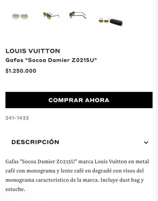 Gafas Louis Vuitton Socoa Damier Z0215U