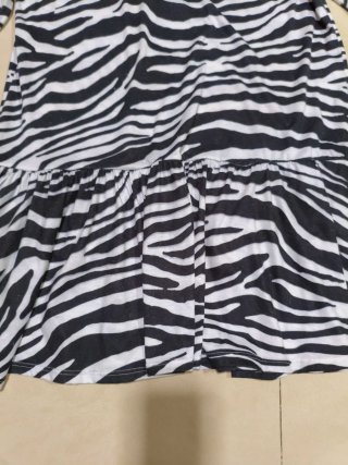 Vestido estampado cebra talla única
