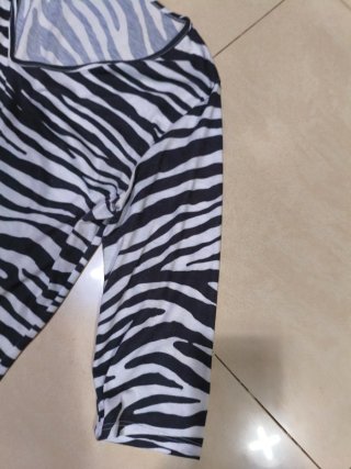 Vestido estampado cebra talla única