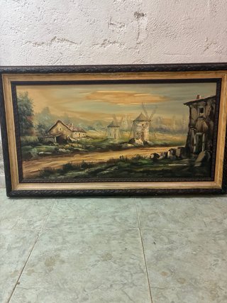 Quadro paesaggio mulini