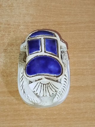 Figura Escarabajo Piedra Azul