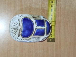Figura Escarabajo Piedra Azul