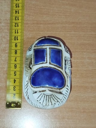 Figura Escarabajo Piedra Azul