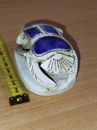 Figura Escarabajo Piedra Azul