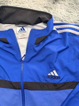 Chaqueta Cortavientos Adidas Azul Talla XL
