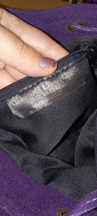 Bolso terciopelo flecos