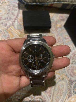 Reloj Armani Exchange Cronógrafo Negro/Plata