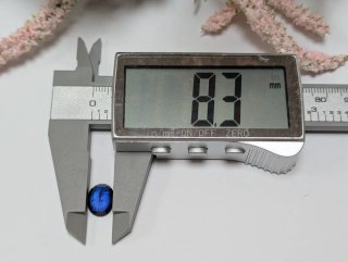 Zafiro tratado azul ovalado