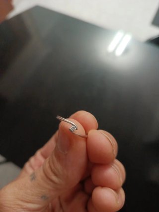 Anillo Oro Blanco 18k Diamante 0.05ct