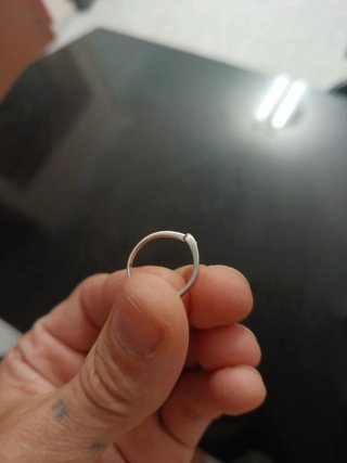 Anillo Oro Blanco 18k Diamante 0.05ct