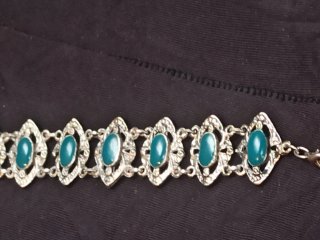 Pulsera Vintage Bohemia Turquesas Plata