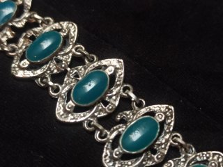 Pulsera Vintage Bohemia Turquesas Plata