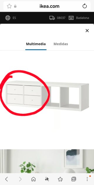 Confezione di 4 cassetti per scaffale Kallax Ikea