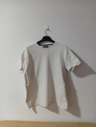 Camiseta MAINE blanca y azul hombre talla l