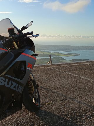Suzuki GSX-R 600 Sportbike Negra/Gris/Naranja