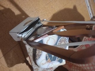 Vendesi borsa bianca Plurispazia;  no brand