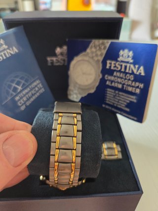 Festina Titanio Crono y alarma modelo 6789