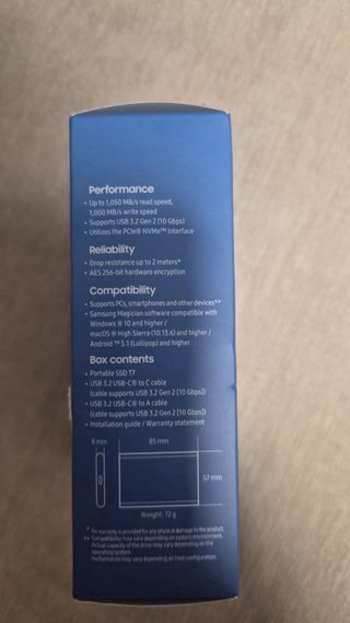 SSD portatile Samsung T7 2TB