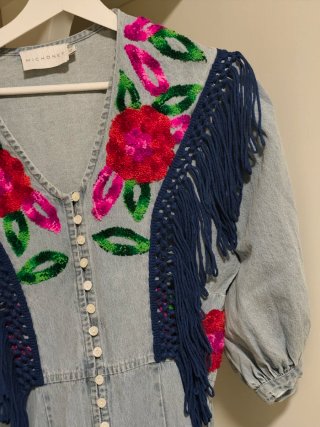 Vestido vaquero Michonet bordado
