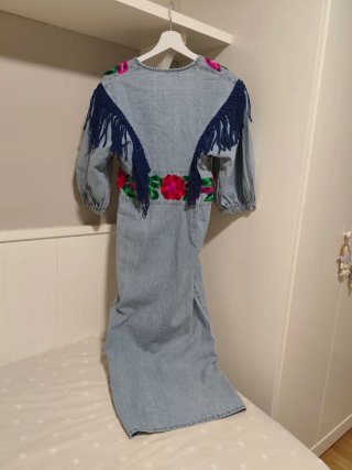 Vestido vaquero Michonet bordado