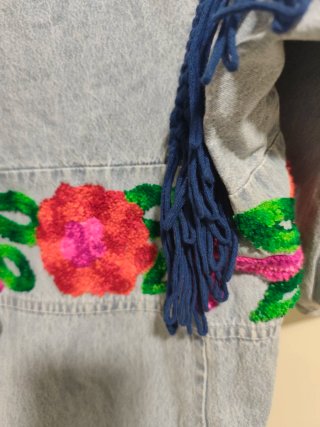 Vestido vaquero Michonet bordado