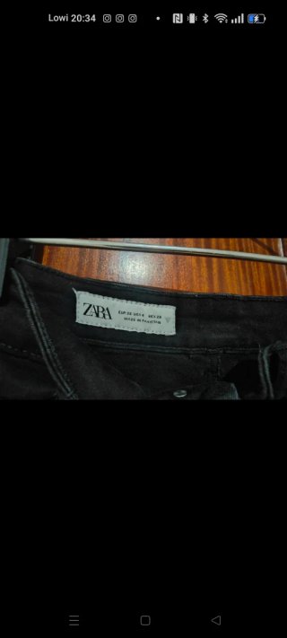 Pantalón vaquero mujer Zara tiro alto talla 36