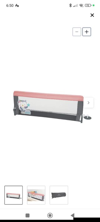 Barrera de Cama Olmitos little star rosa de 150cms