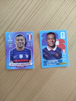 Lote 2 Cromos Mbappe Panini Mundial