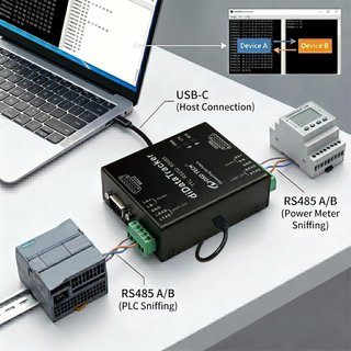 DSD TECH Sniffer RS232 RS485 TTL Aislado USB‑C