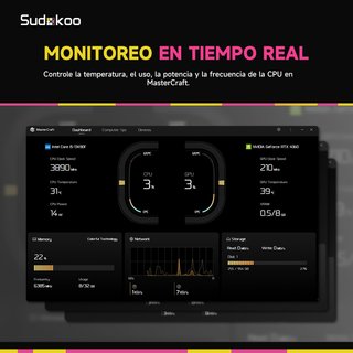 SUDOKOO SK700V MACH Disipador CPU 7HP 280WPantalla