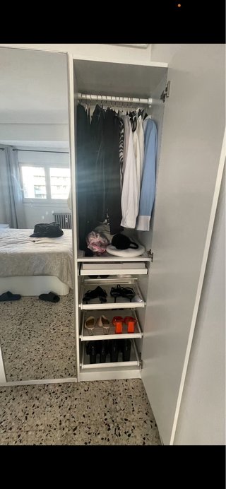 Armario Ikea Blanco y Plata