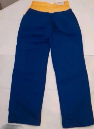 Pantalón vintage azul y amarillo