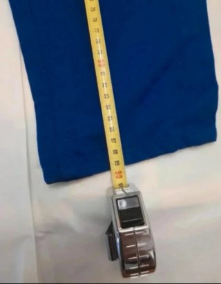 Pantalón vintage azul y amarillo