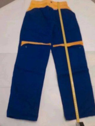 Pantalón vintage azul y amarillo