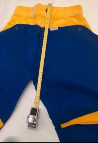 Pantalón vintage azul y amarillo